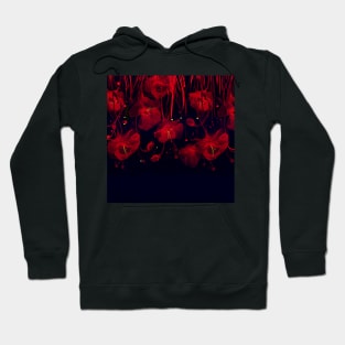 Black red roses Hoodie